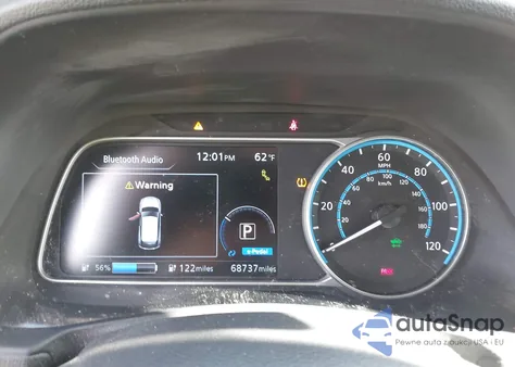 2021 Nissan Leaf Sv Plus 62 Kwh z USA, uszkodzony, nr VIN 1N4BZ1CV4MC555295